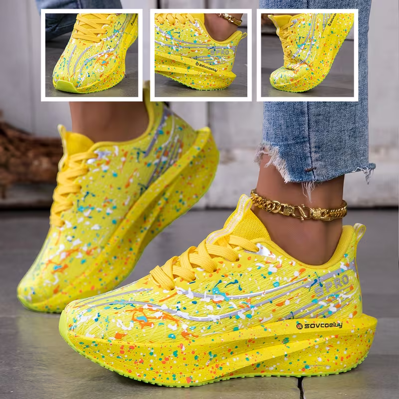 Men'S Shoes Black And White - Sneakers Women Shoes Lightweight Breathable Shoes