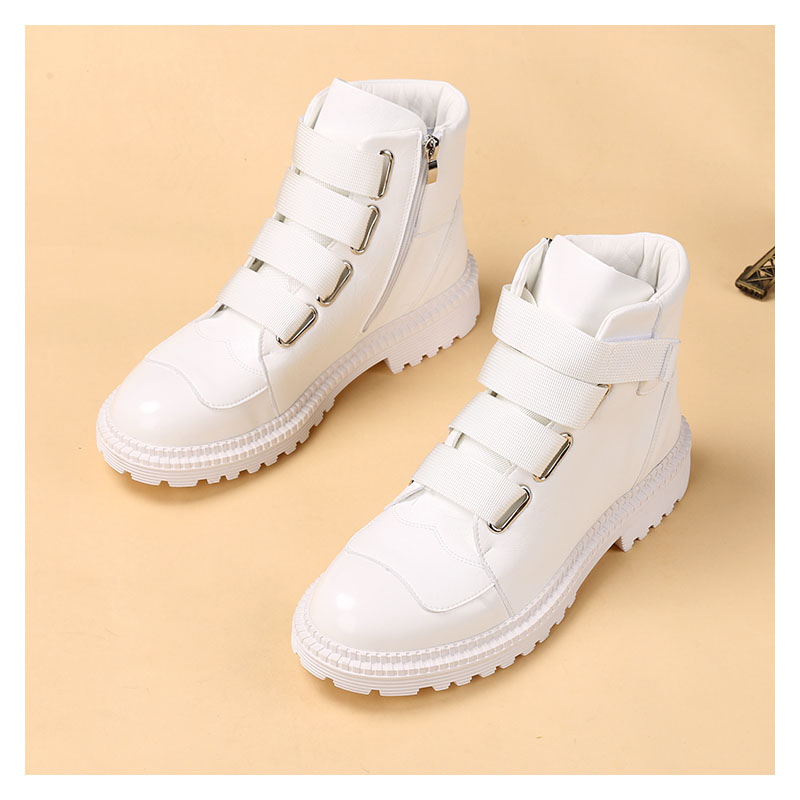 Men'S Shoes Black And White - mens fashion stage nightclub platform boots