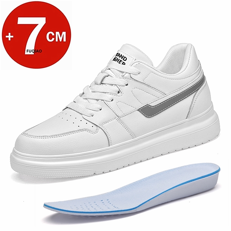 Men Shoes Xxl - Genuine Leather Men Elevator Shoes 7cm