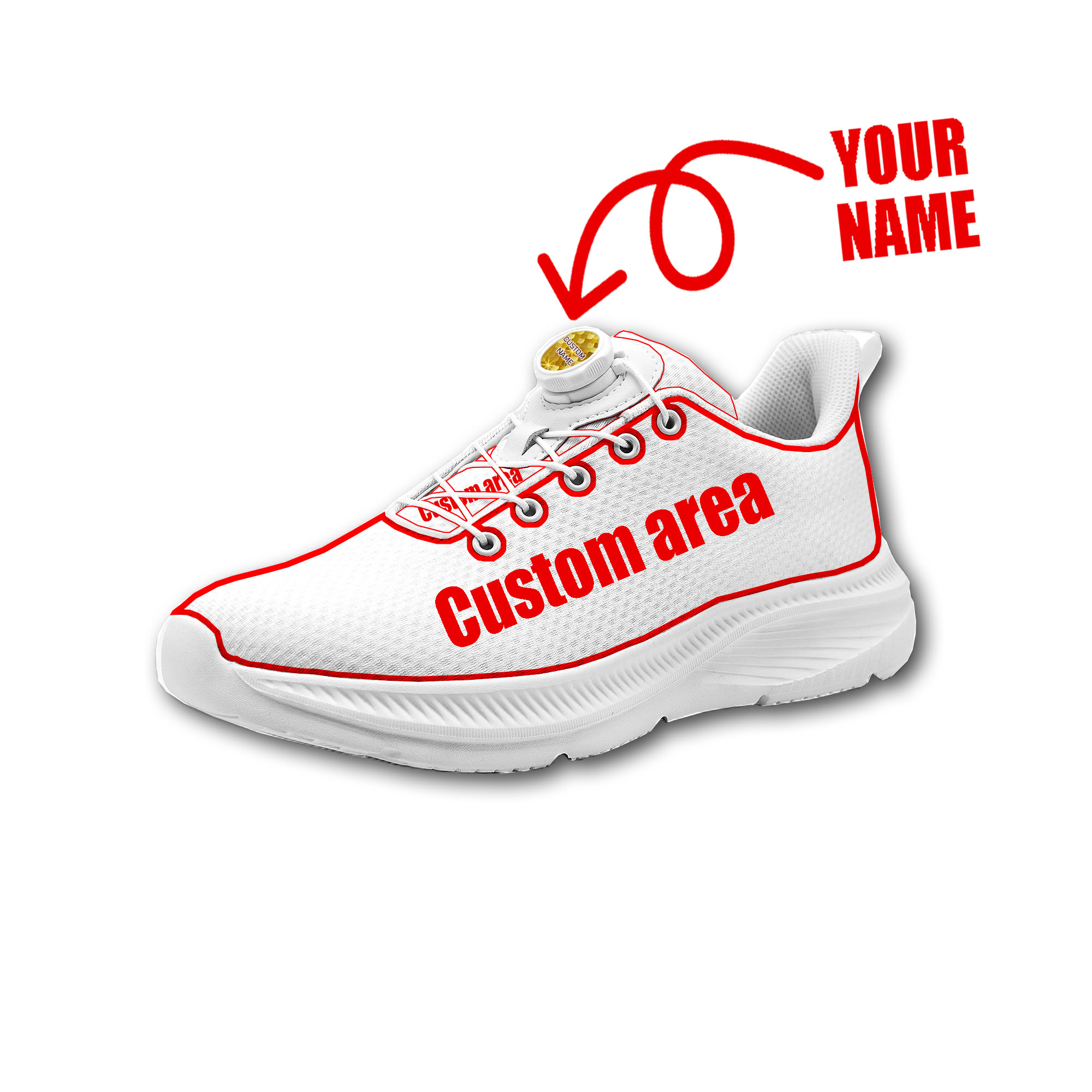 Running Shoes Lightweight - Custom Walking Shoes Men Woman Rotating