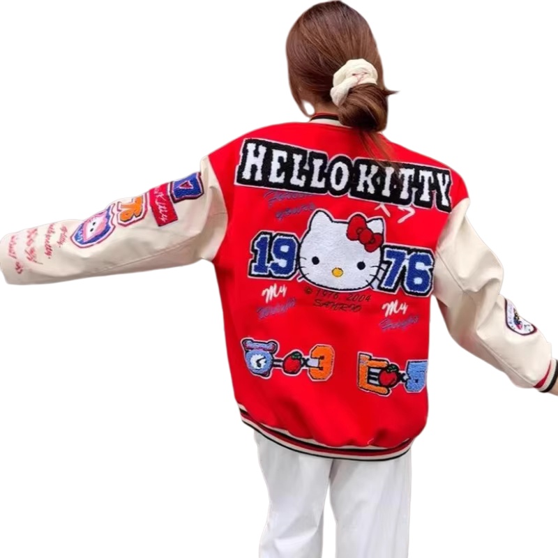 Men'S Shoes Xl - Baseball Jacket Coat Hoodie Hello Kitty