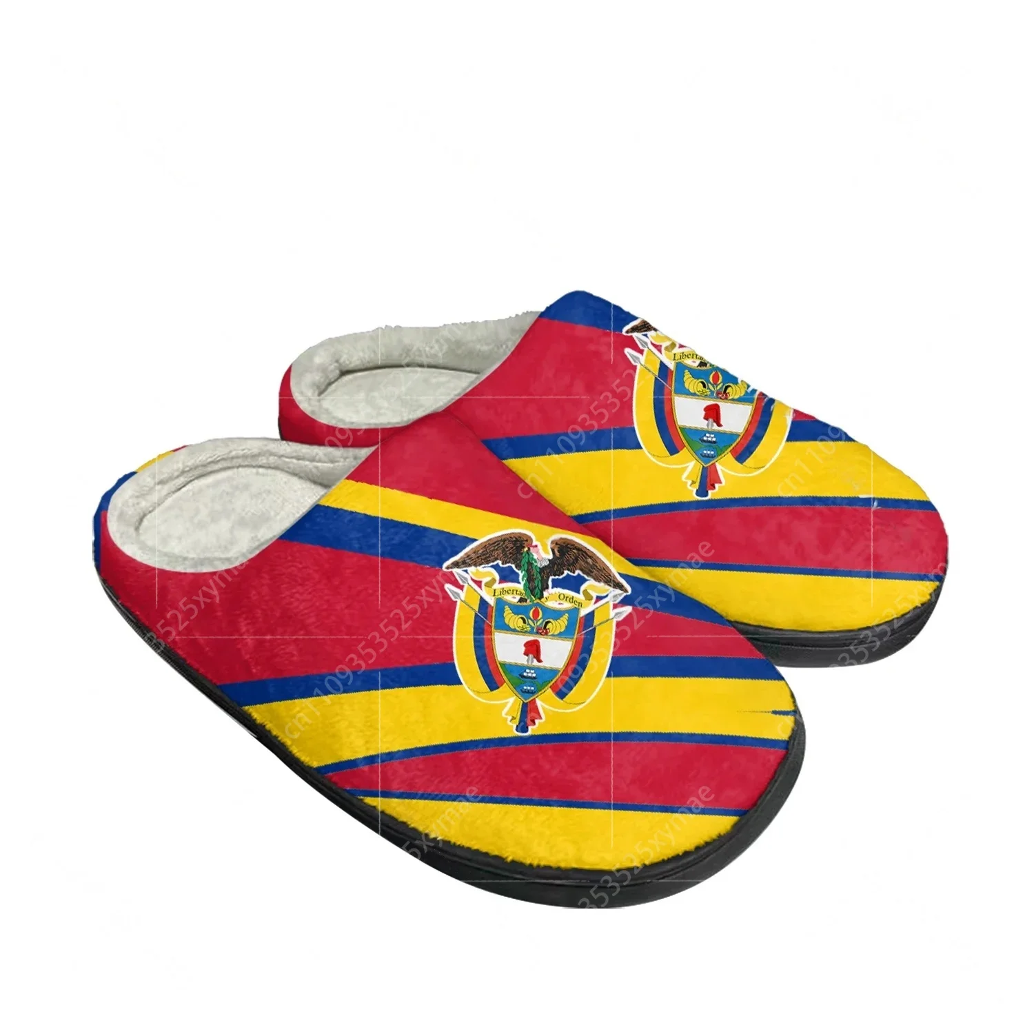Men'S Shoes Daily Use - Colombia Flag Bogota Home Cotton Slippers