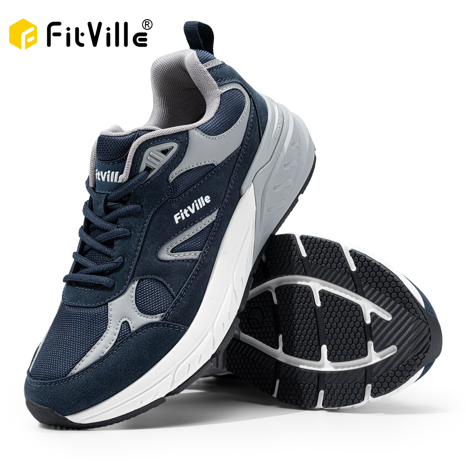 Men'S Shoes For Wide Feet - FitVille Newest Walking Shoes for Men