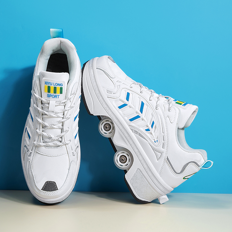 4 Wheels Retractable Roller Sk - Men Shoes Sneakers incelemesi ve fiyatı