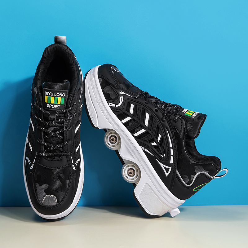 4 Wheels Retractable Roller Sk - Men Shoes Sneakers incelemesi ve fiyatı