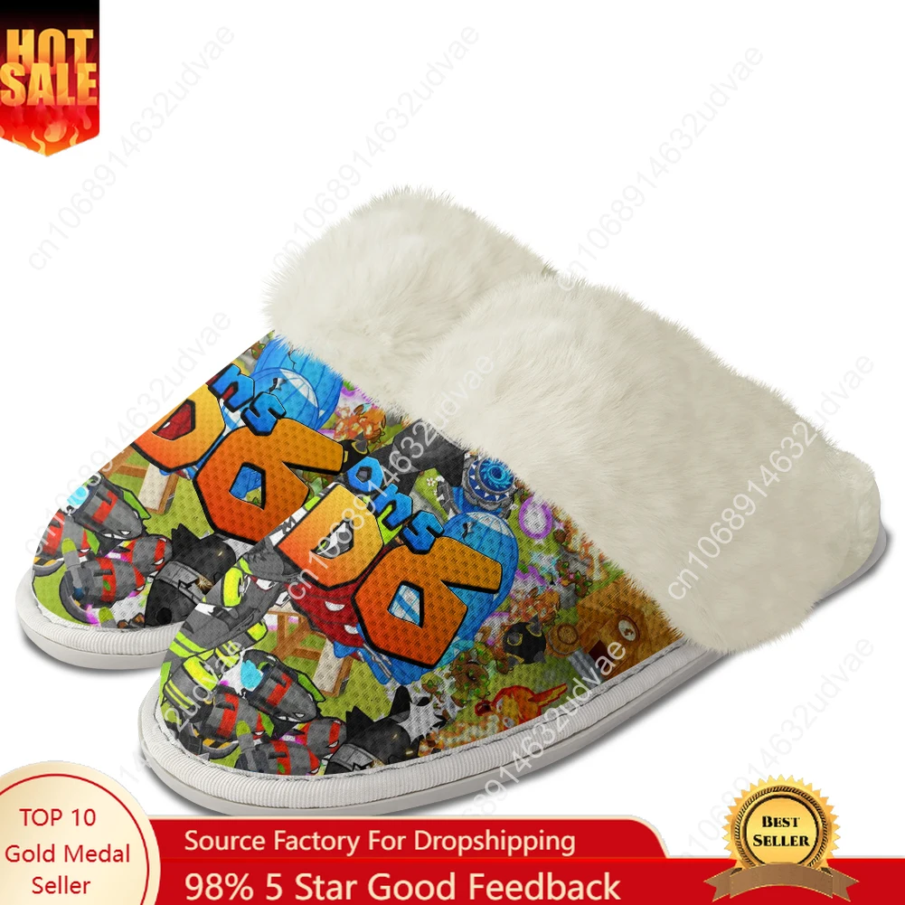 Bloons TD6 Plush Slippers Keep - Men'S Shoes Lightweight incelemesi ve fiyatı