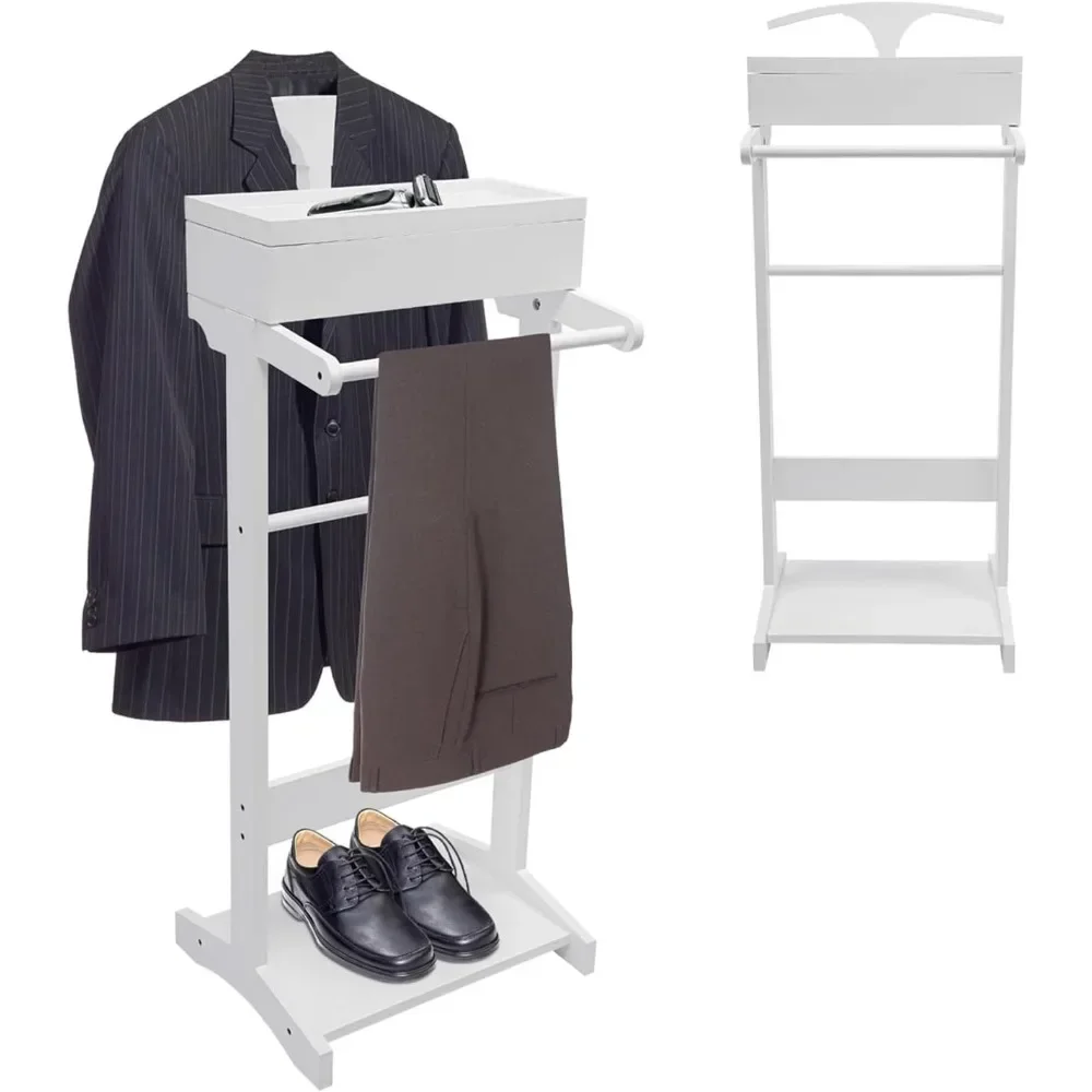wood men valet stand with draw - Men Shoes Rack incelemesi ve fiyatı