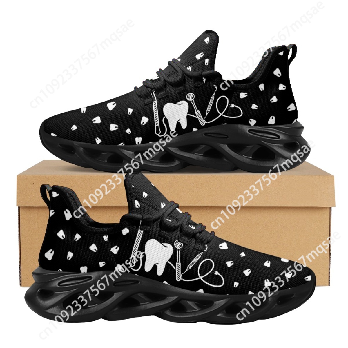 Black and White Teeth Medical  - Men'S Shoes Black And White incelemesi ve fiyatı