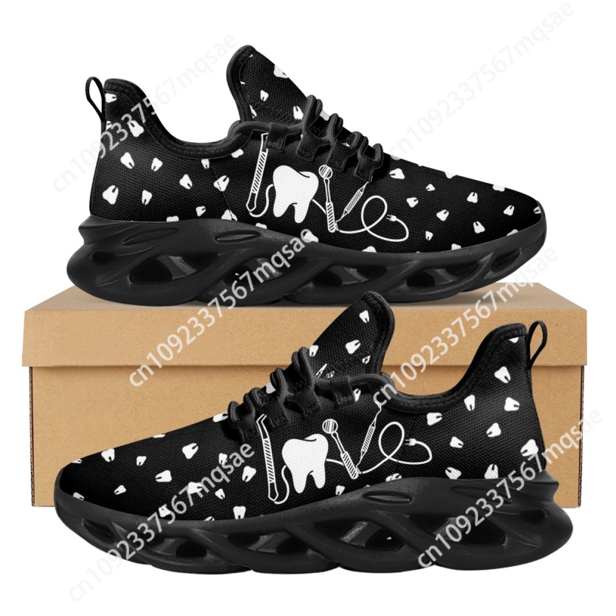 Black and White Teeth Medical  - Men'S Shoes Black And White incelemesi ve fiyatı