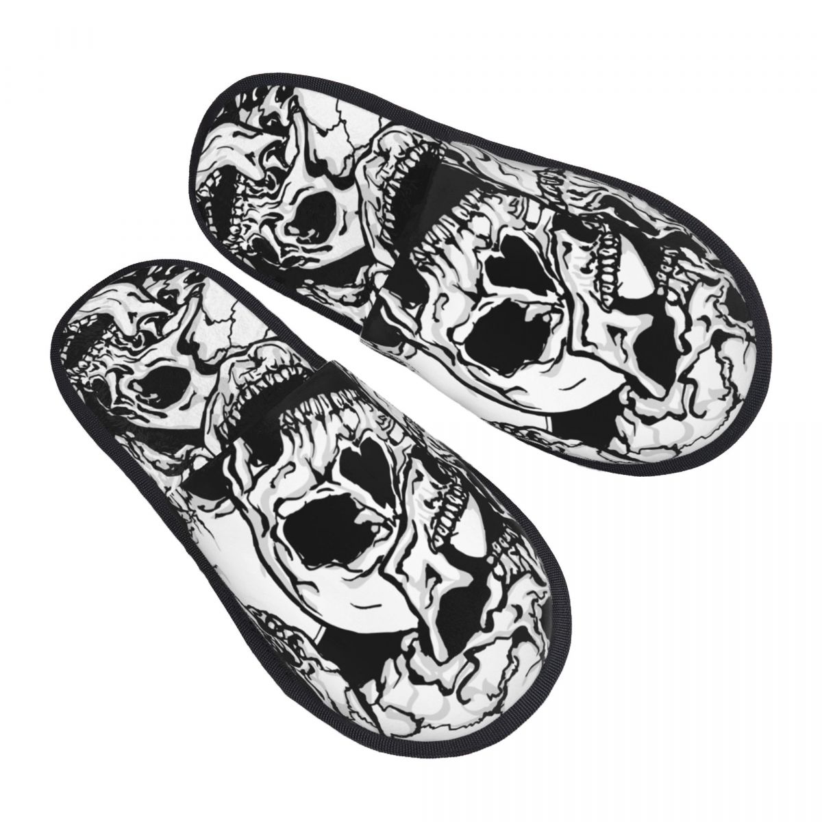 Indoor Black And White Skulls  - Men'S Shoes Black And White incelemesi ve fiyatı