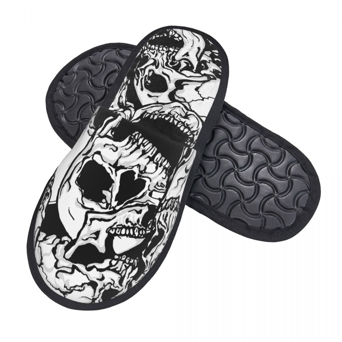 Indoor Black And White Skulls  - Men'S Shoes Black And White incelemesi ve fiyatı