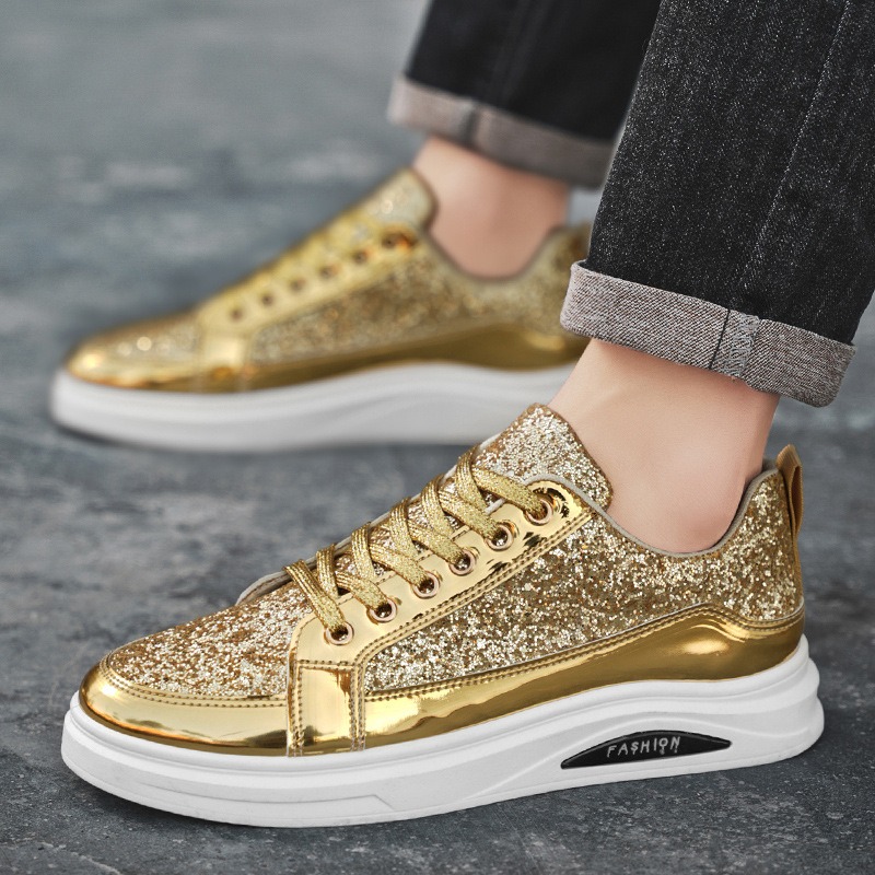 Gold Men's Sneakers 2025 New L - Men'S Shoes Size 42 In Us incelemesi ve fiyatı