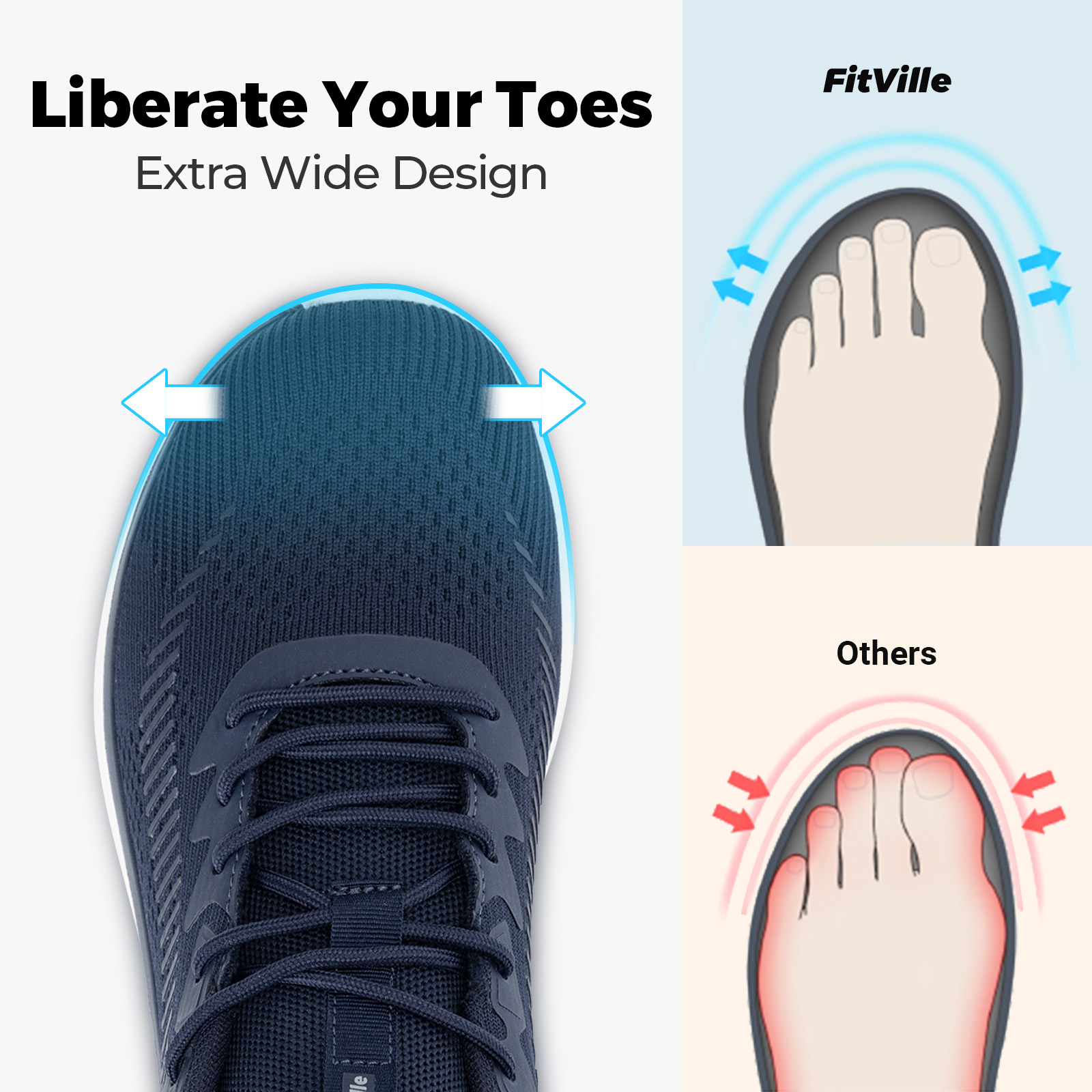 FitVille Men's Walking Shoes L - Men Shoes Size Chart incelemesi ve fiyatı