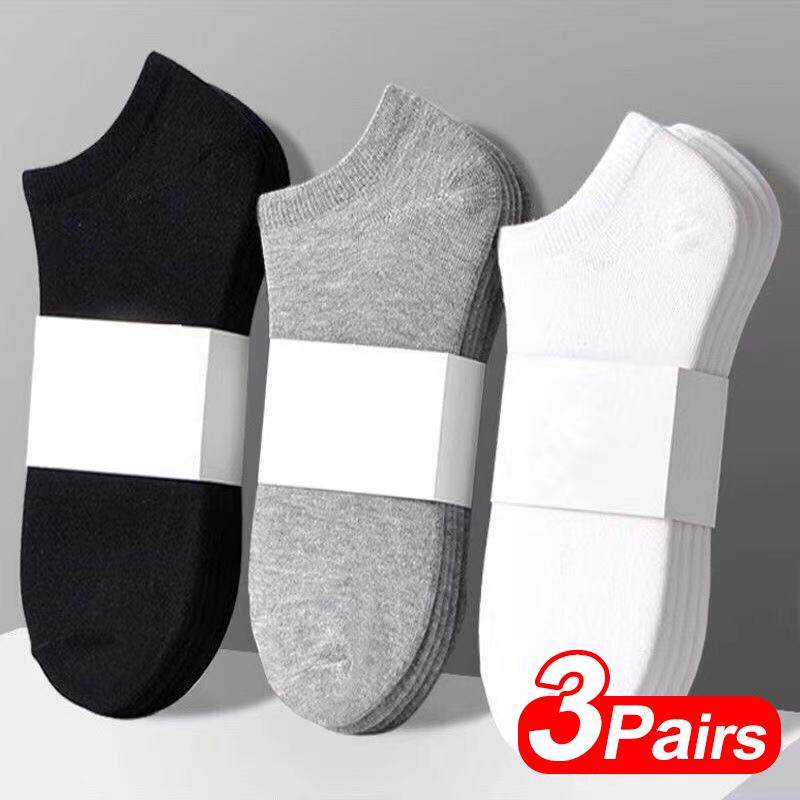 Sock Men - Summer Solid Color  - Men'S Shoes Black And White incelemesi ve fiyatı