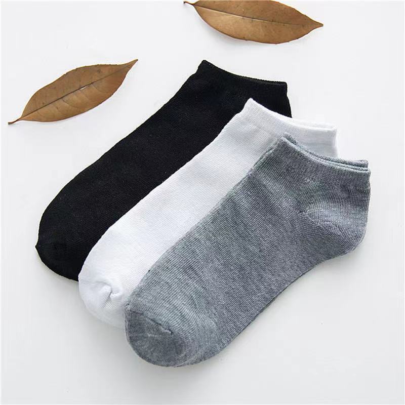 Sock Men - Summer Solid Color  - Men'S Shoes Black And White incelemesi ve fiyatı