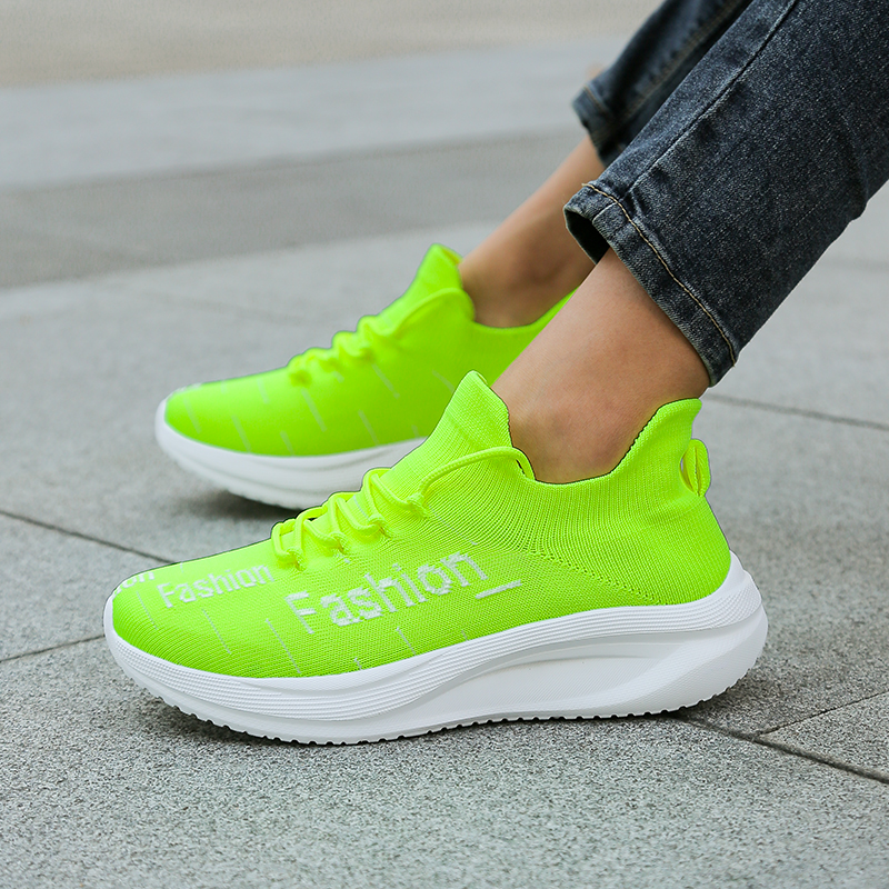 Men's Fashion Letter Sock Snea - Mesh Trainer Breathable incelemesi ve fiyatı
