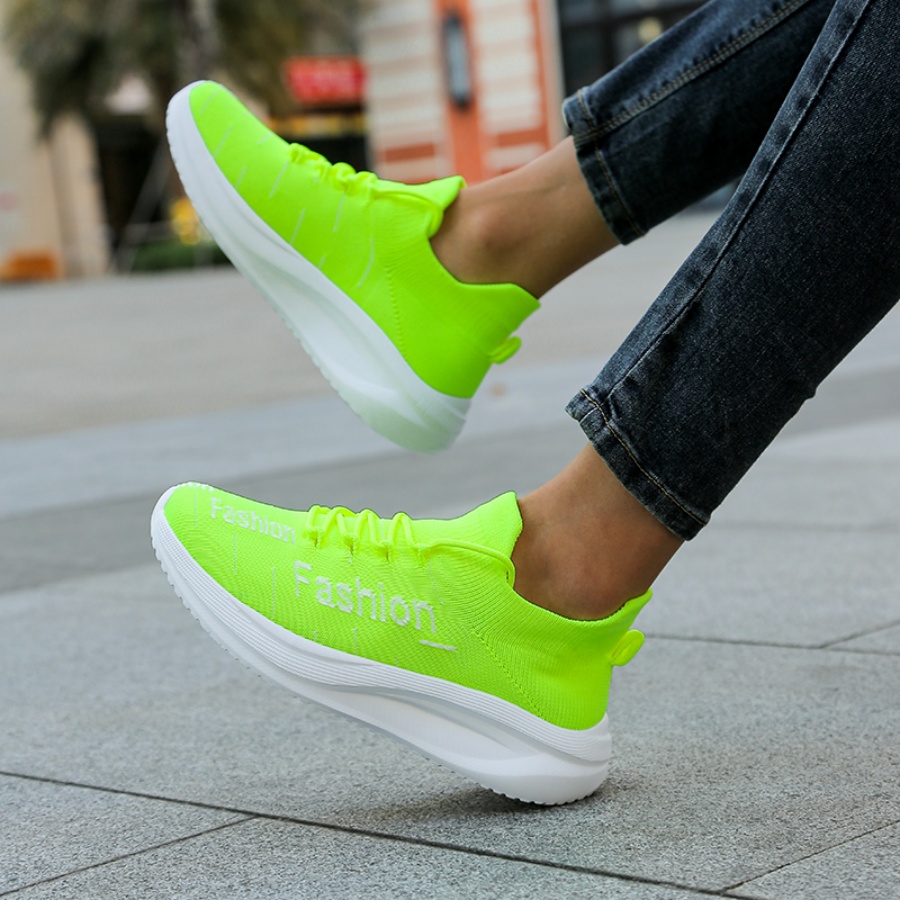 Men's Fashion Letter Sock Snea - Mesh Trainer Breathable incelemesi ve fiyatı