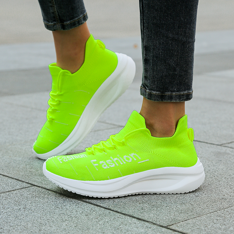 Men's Fashion Letter Sock Snea - Mesh Trainer Breathable incelemesi ve fiyatı