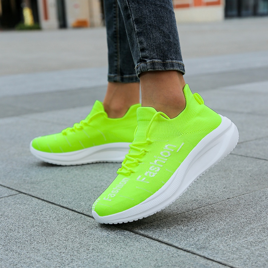 Men's Fashion Letter Sock Snea - Mesh Trainer Breathable incelemesi ve fiyatı
