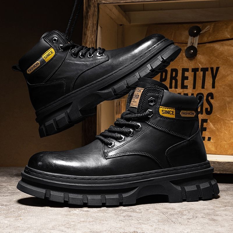 Vintage Men Platform Ankle Boo - Men'S Shoes Business Casual incelemesi ve fiyatı