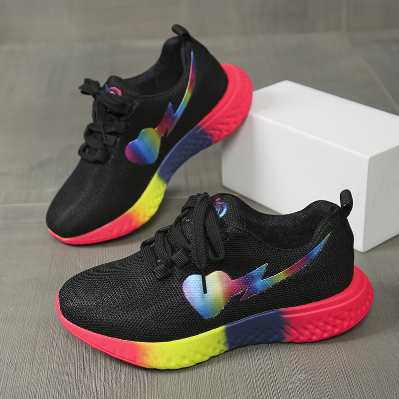 Women Rainbow Sole Light Sneak - Mesh Trainer Breathable incelemesi ve fiyatı