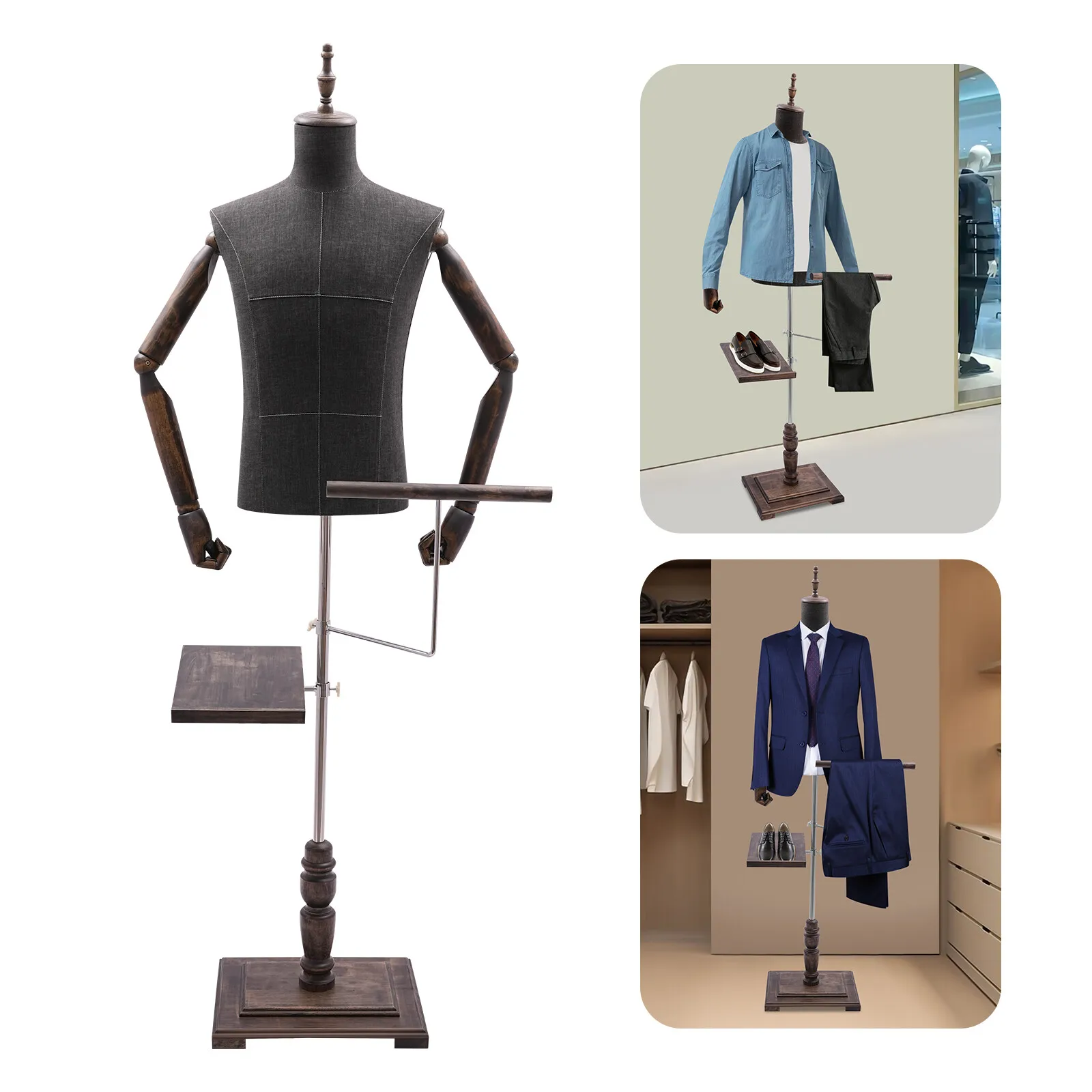 Male Mannequin with Arms, Pant - Men Shoes Rack incelemesi ve fiyatı