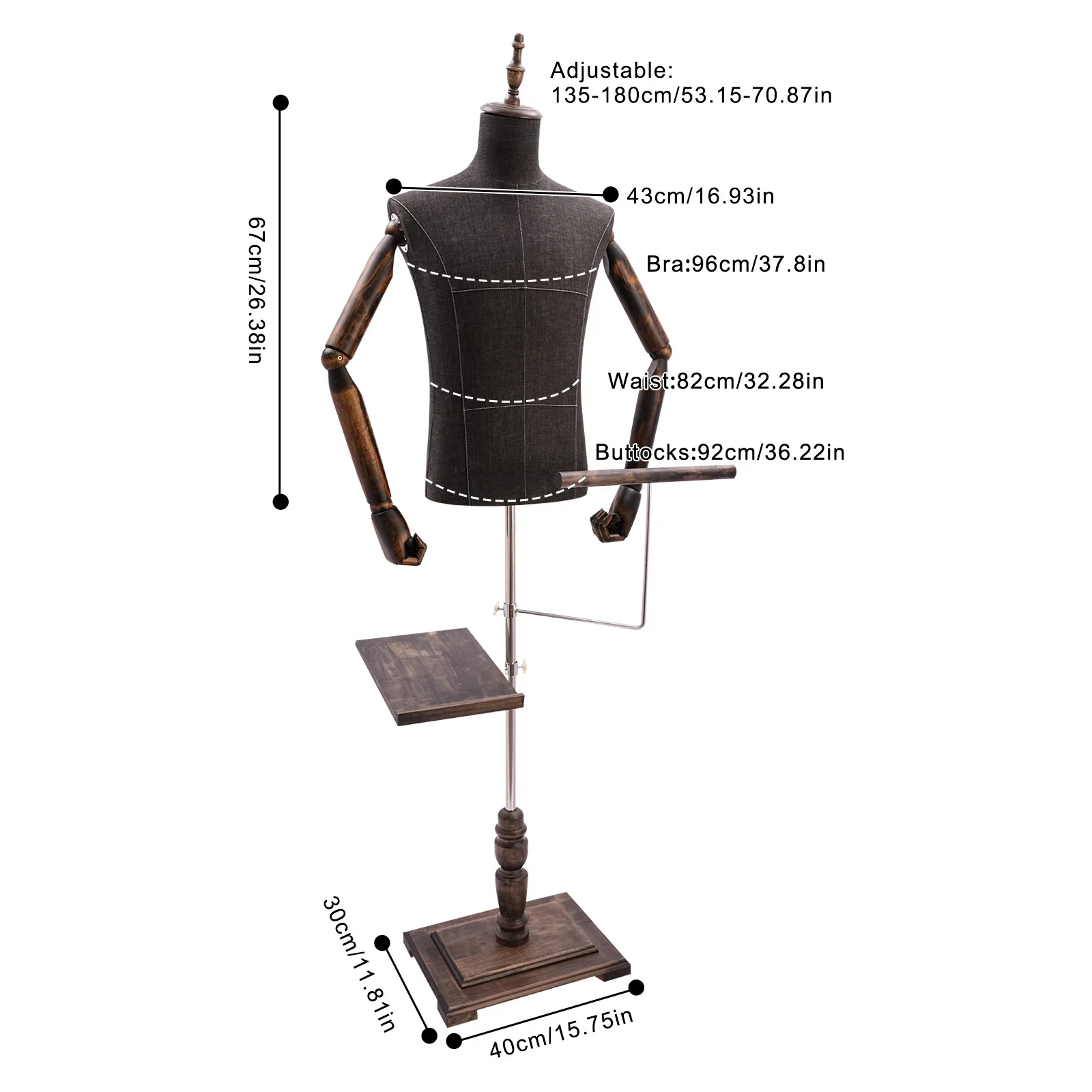 Male Mannequin with Arms, Pant - Men Shoes Rack incelemesi ve fiyatı