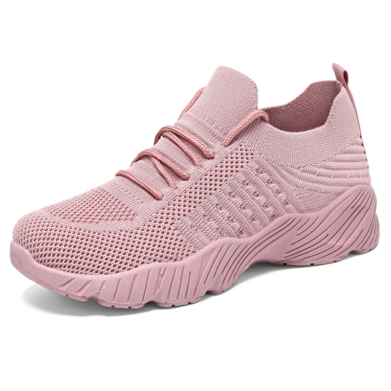 Women Solid Flying Weave Sneak - Mesh Trainer Breathable incelemesi ve fiyatı