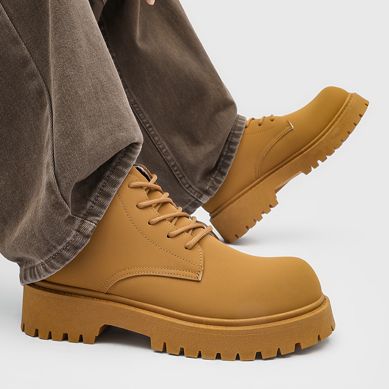 100%Genuine Leather Mens Boots - Men'S Shoes Business Casual incelemesi ve fiyatı