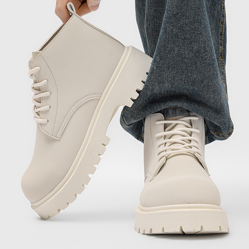 100%Genuine Leather Mens Boots - Men'S Shoes Business Casual incelemesi ve fiyatı