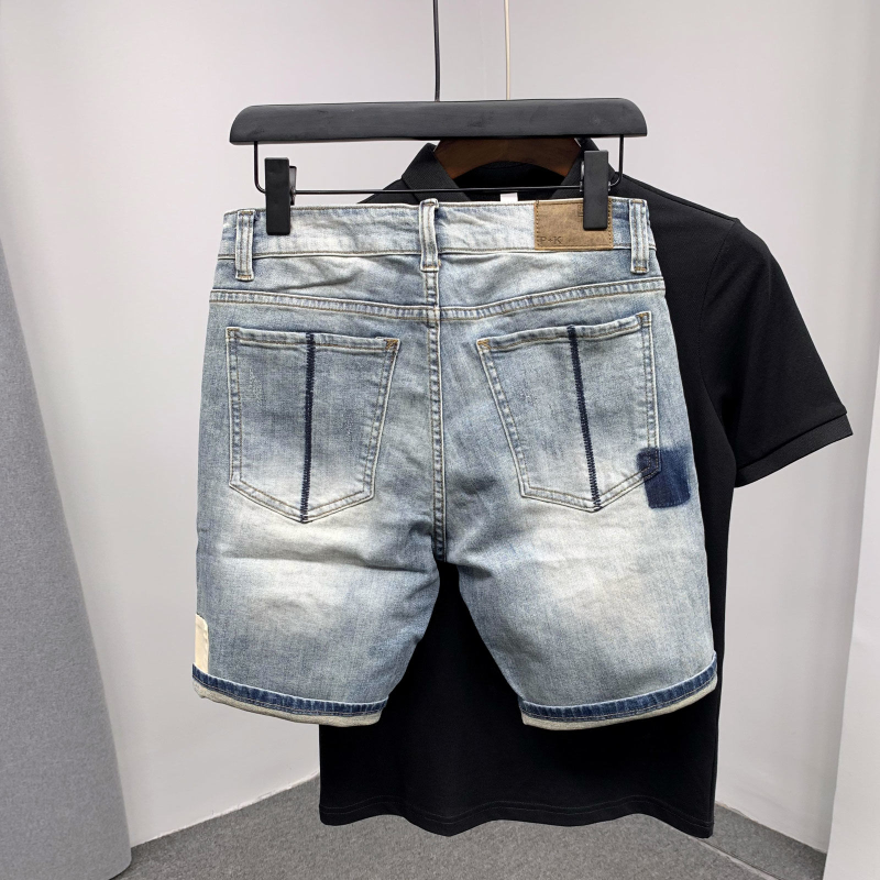 Straight Male Denim Shorts Rip - Men Shoes Xxl incelemesi ve fiyatı