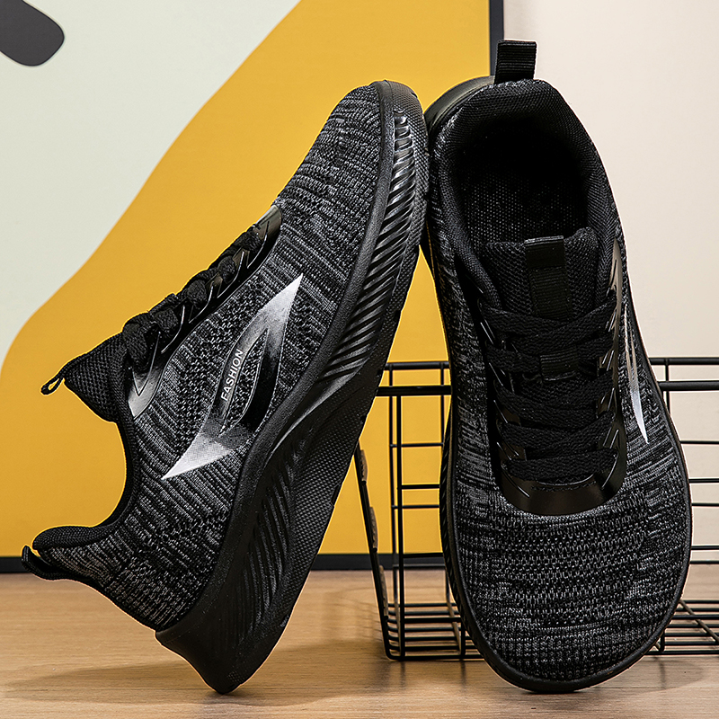 2025 Autumn Black Knitted Shoe - Running Shoes Lightweight incelemesi ve fiyatı