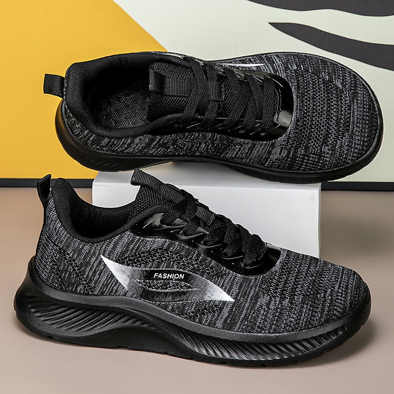 2025 Autumn Black Knitted Shoe - Running Shoes Lightweight incelemesi ve fiyatı