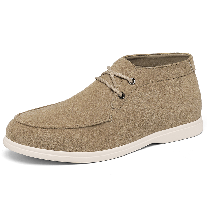 Classic British Style Suede Le - Men'S Shoes Black And White incelemesi ve fiyatı
