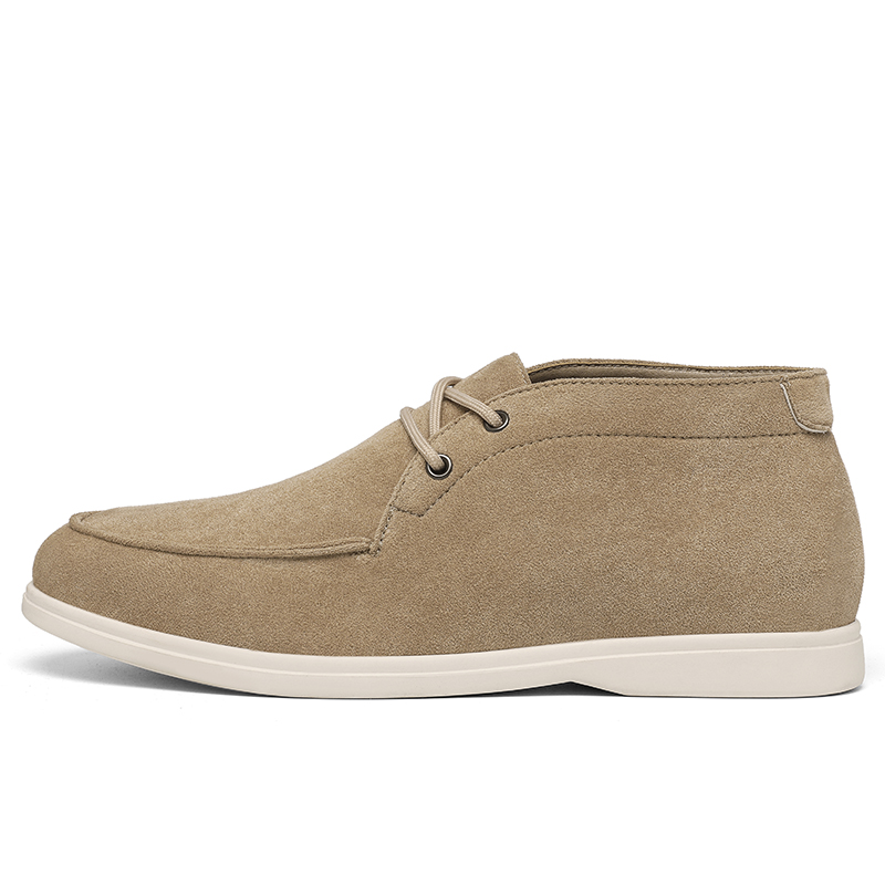 Classic British Style Suede Le - Men'S Shoes Black And White incelemesi ve fiyatı