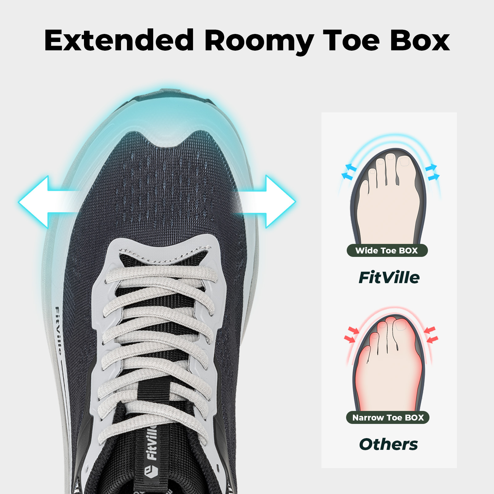 FitVille Wide Sports Shoes Wea - Men Shoes Size Chart incelemesi ve fiyatı