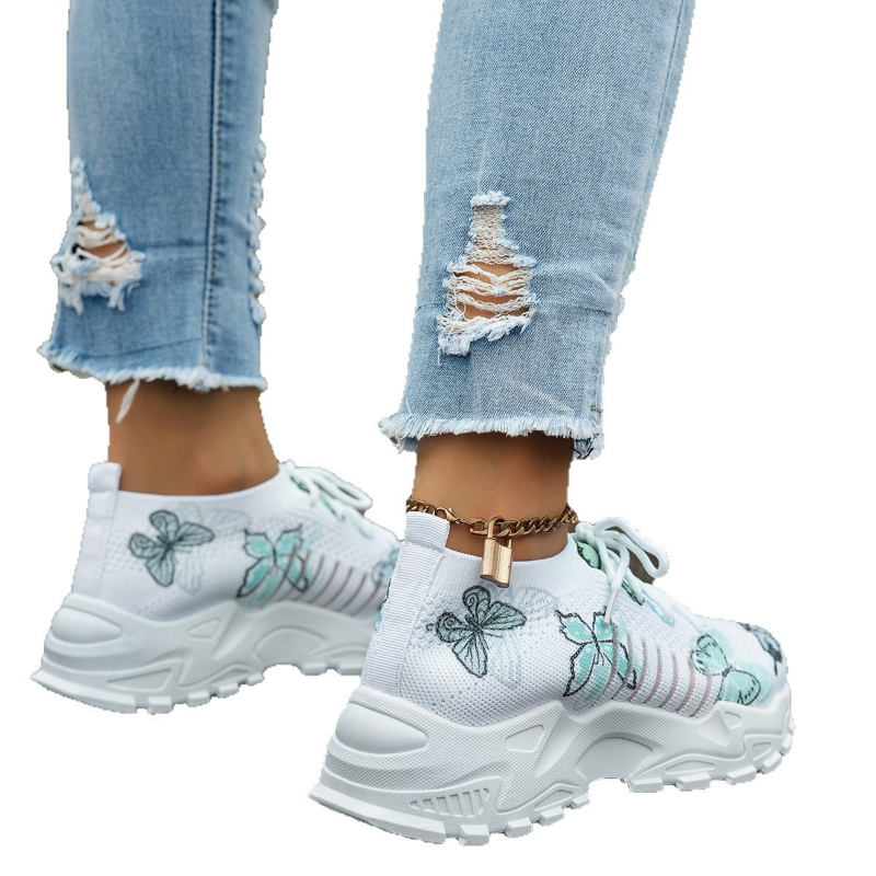 Women Butterfly Print Mesh Sne - Mesh Trainer Breathable incelemesi ve fiyatı
