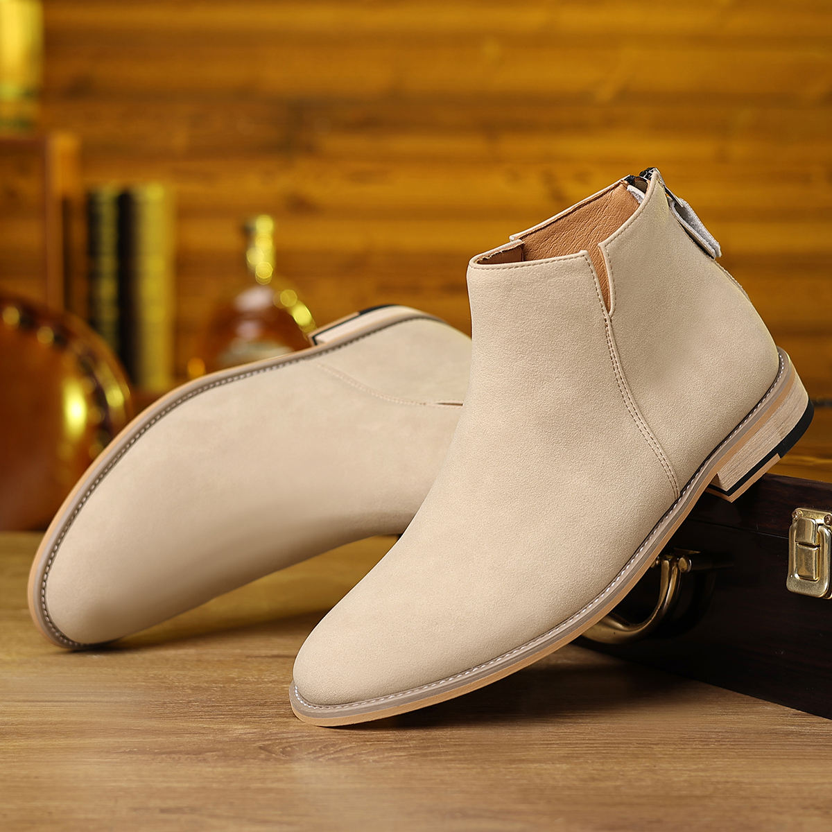Spring Autumn High-Top Leather - Men'S Shoes Business Casual incelemesi ve fiyatı