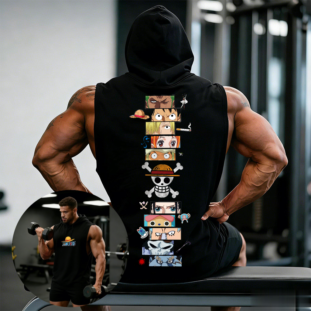 One Piece Anime Hoodie Sleevel - Men Shoes Japan incelemesi ve fiyatı