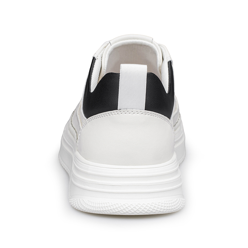 Men Leather Platform Sneakers  - Men'S Shoes Black And White incelemesi ve fiyatı