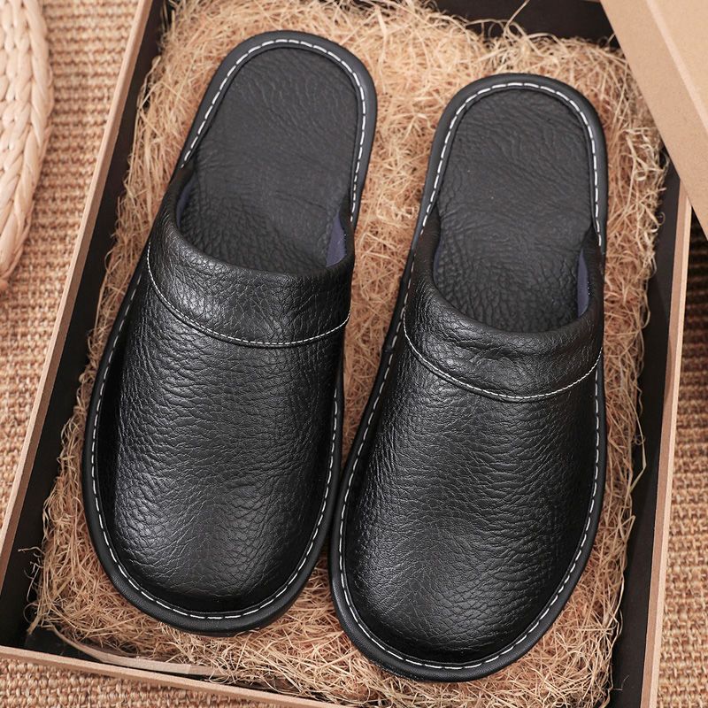 Home Leather Slippers Men and  - Men'S Shoes Size 42 In Us incelemesi ve fiyatı