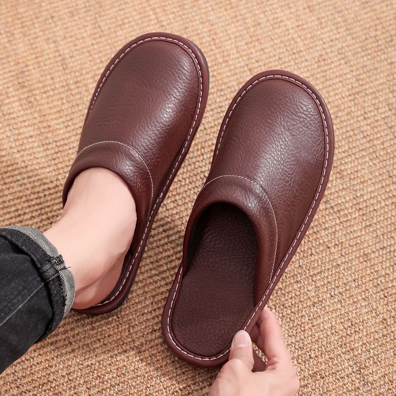 Home Leather Slippers Men and  - Men'S Shoes Size 42 In Us incelemesi ve fiyatı