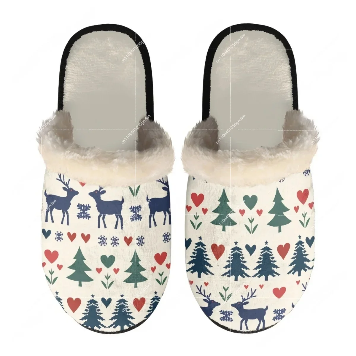 Vintage Christmas Elk Slippers - Men'S Shoes Lightweight incelemesi ve fiyatı