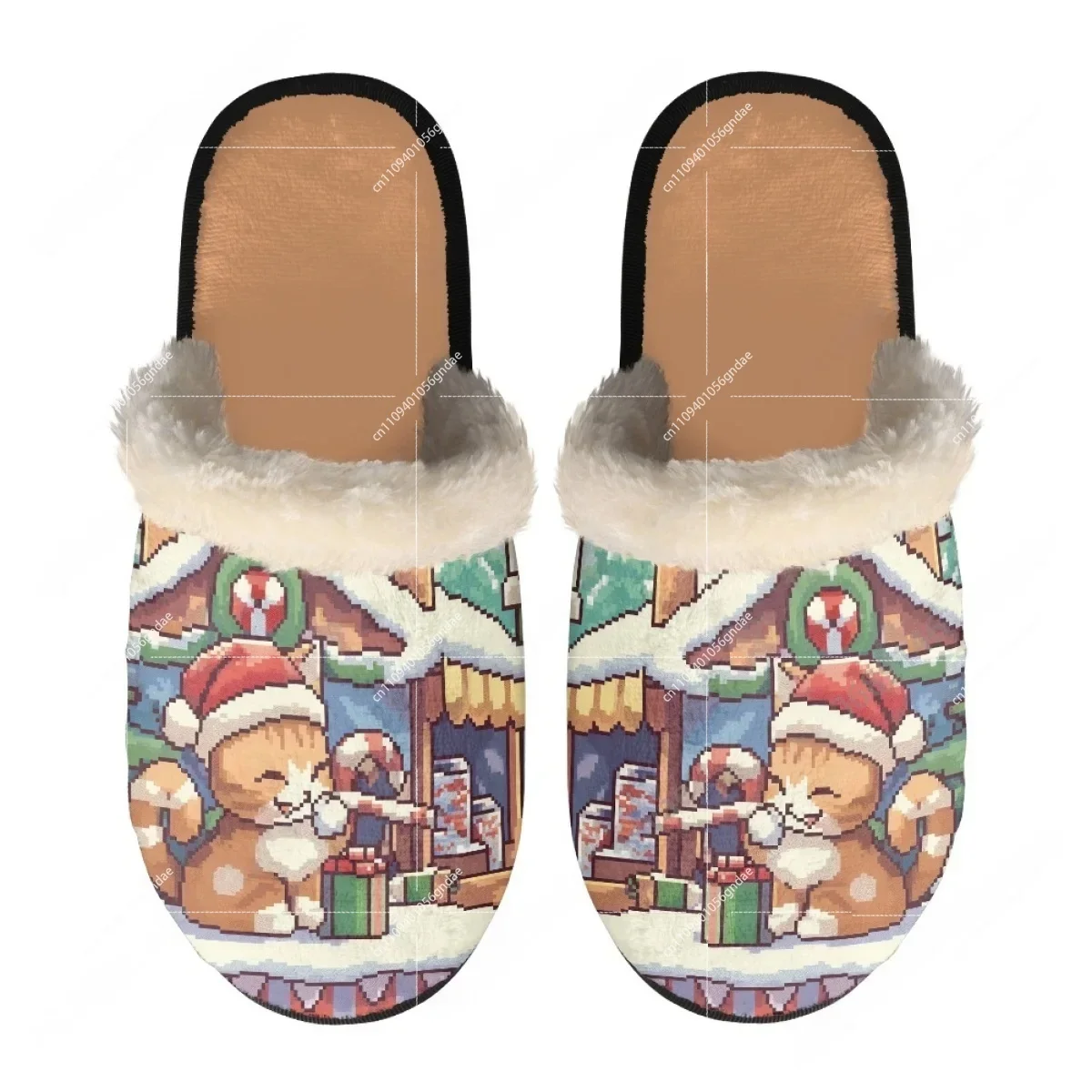 Vintage Christmas Elk Slippers - Men'S Shoes Lightweight incelemesi ve fiyatı