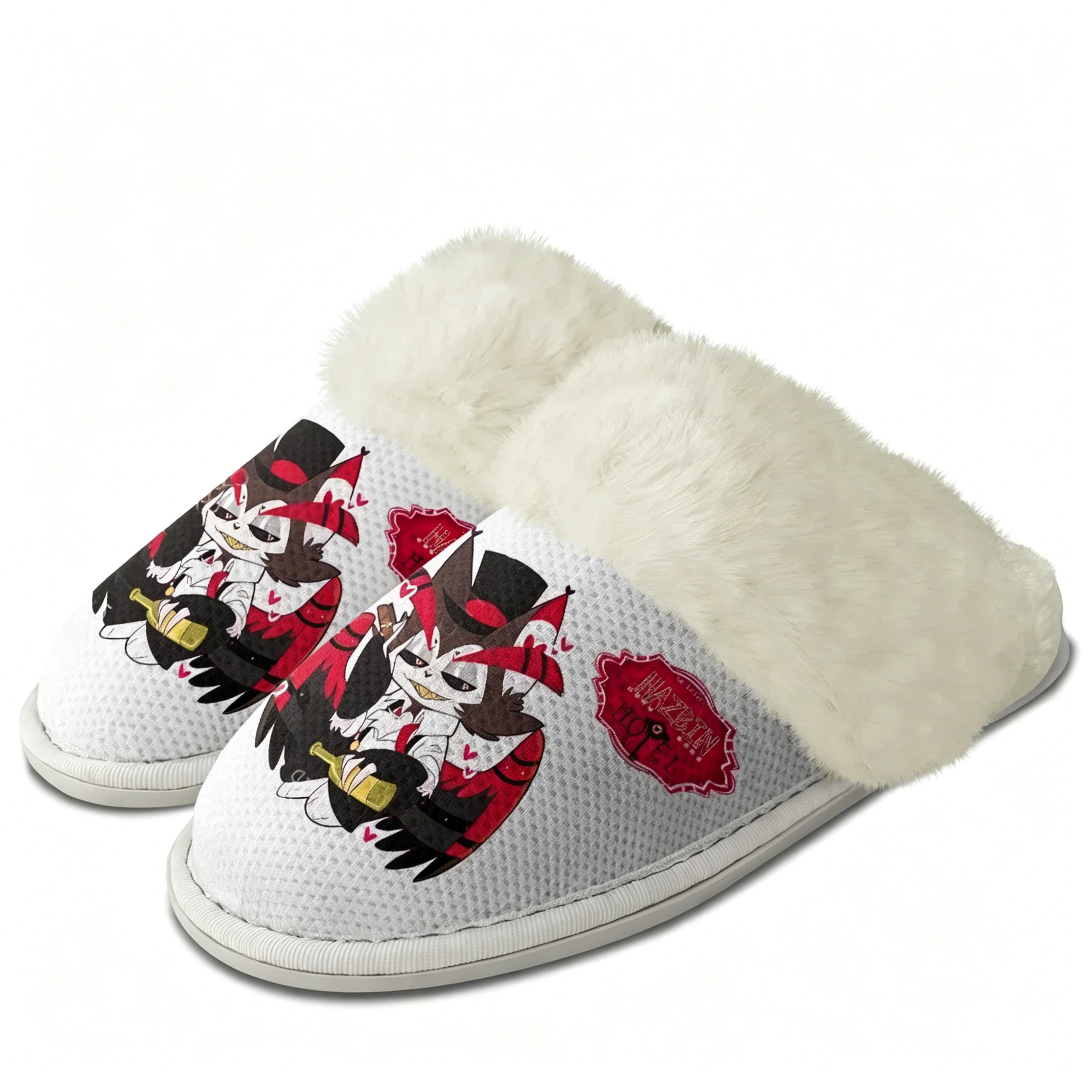 H-Hazbin Hotel Plush Slippers  - Men'S Shoes Lightweight incelemesi ve fiyatı