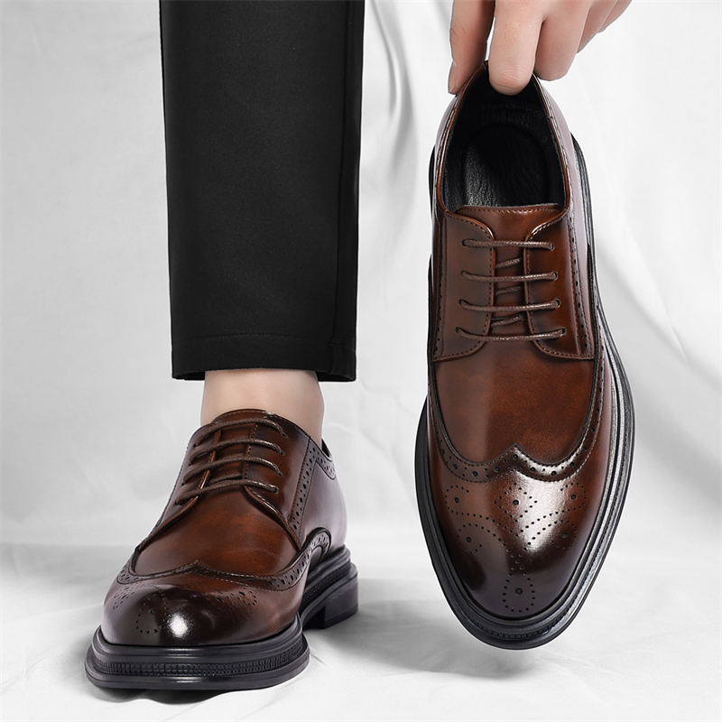 Men's Brogue Leather Shoes Fas - Men Shoes Uk incelemesi ve fiyatı