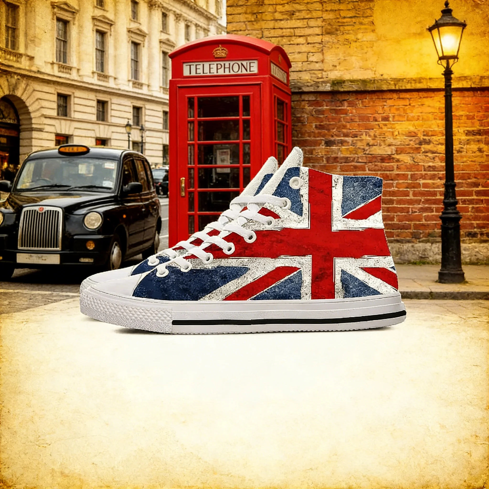 UK Flag 3D Print High Top Snea - Men Shoes Uk incelemesi ve fiyatı