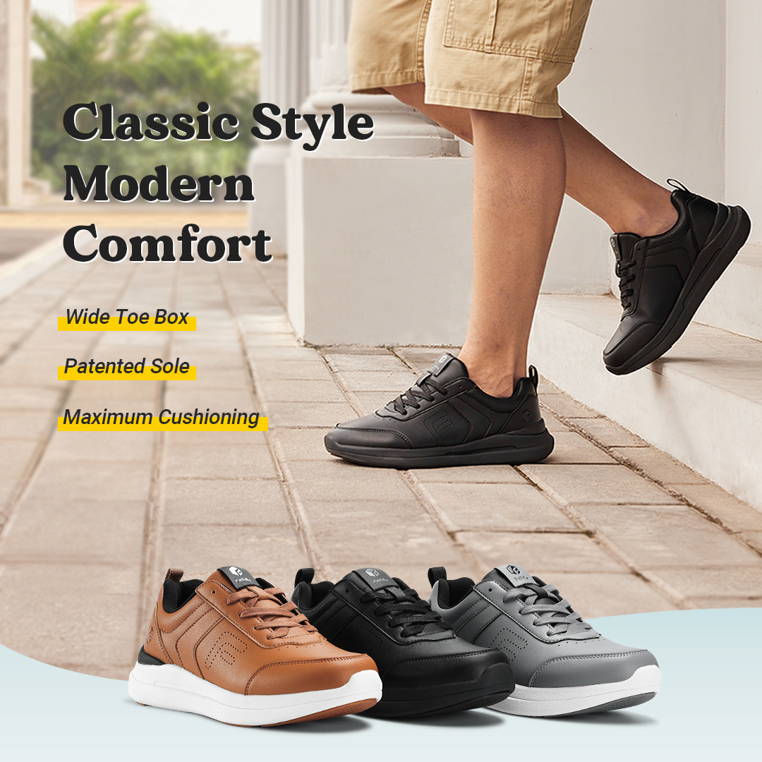 FitVille Men's Casual Leather  - Men'S Shoes For Wide Feet incelemesi ve fiyatı